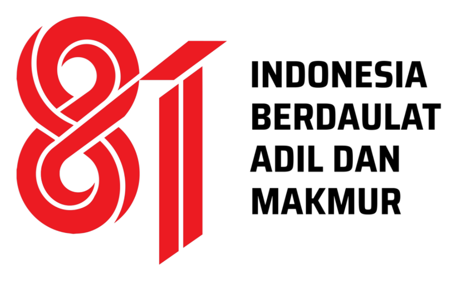 Logo resmi HUT ke-81 RI — Indonesia Berdaulat, Adil, dan Makmur